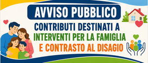 AVVISO PUBBLICO Contributi interventi per famiglia e contrasto al disagio