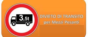 divieto transito mezzi pesanti 35 tonnellate