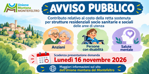 Avviso pubblico contributi persone in strutt. sanitarie banner